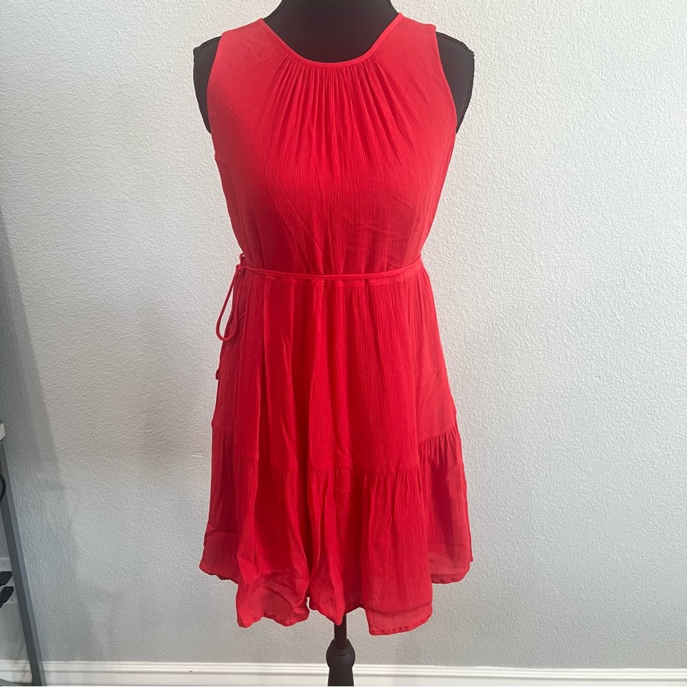 Banana Republic Vibrant Red Mini Dress